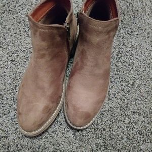 Suede booties